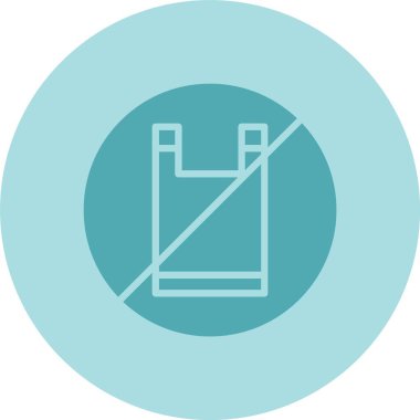 Plastik Torba Kabartma Çemberi Gradyan Simgesi Yok