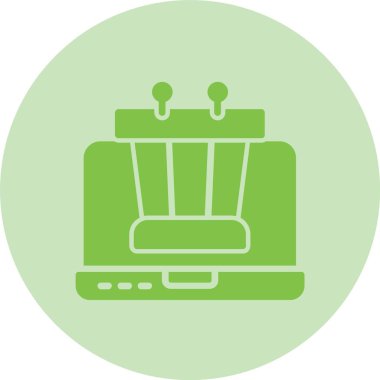 Siyaset Bilimi Kabartma Çemberi Gradyan Simgesi