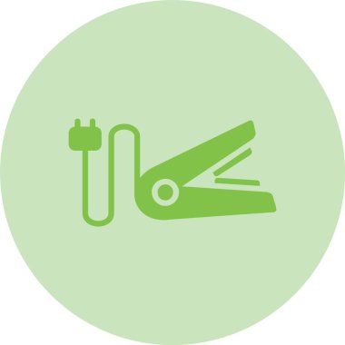 Saç Düzleştirici Kabartma Çemberi Gradyan Simgesi