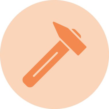 Çekiç Kabartma Çemberi Gradyan Simgesi Seç