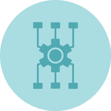 Algoritum Kabartma Çemberi Gradyan Simgesi