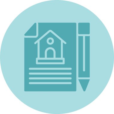 Sözleşme Kabartma Çemberi Gradyan Simgesi