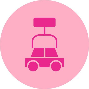 Robot Kolu Kabartma Çemberi Gradyan Simgesi