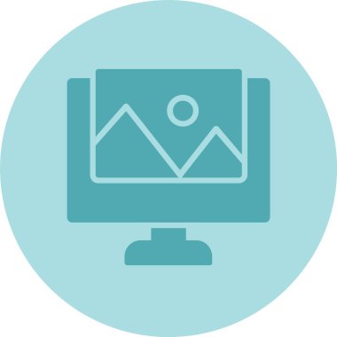 Resim Kabartma Çemberi Gradyan Simgesi