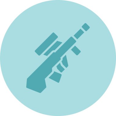 Silah Kabartma Çemberi Gradyan Simgesi