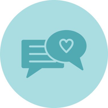 Chat Kabartma Çemberi Gradyan Simgesi