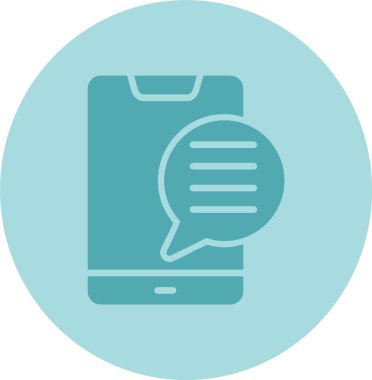 Akıllı Telefon Kabartma Çemberi Gradyan Simgesi