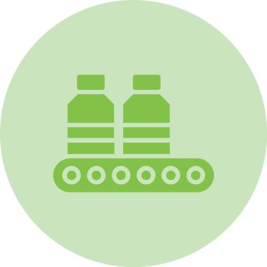 Gıda Endüstrisi Kabartma Çemberi Gradyan Simgesi