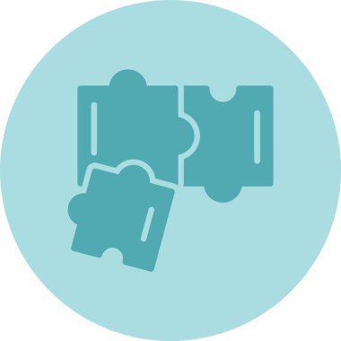 Bulmaca Kabartma Çemberi Gradyan Simgesi