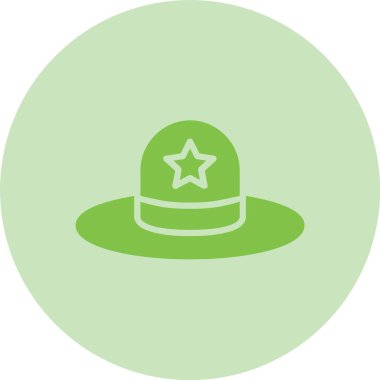 Şapka Kabartma Çemberi Gradyan Simgesi