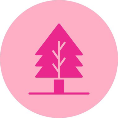 Ağaç Kabartma Çemberi Gradyan Simgesi