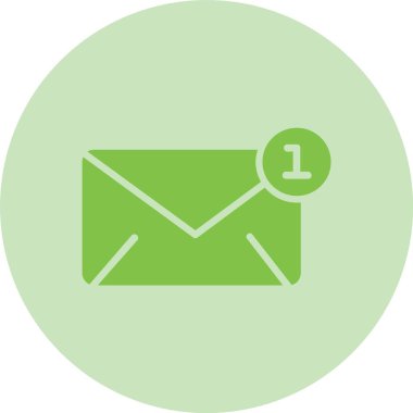 Posta Kabartma Çemberi Gradyan Simgesi