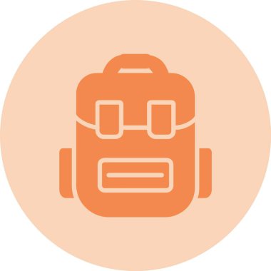 Çanta Kabartma Çemberi Gradyan Simgesi