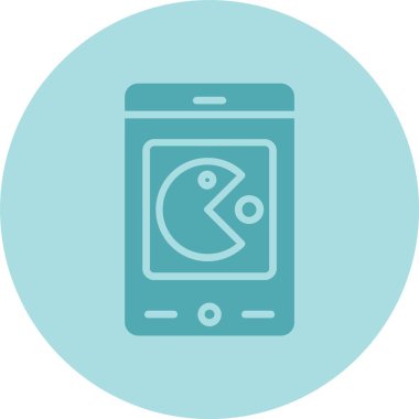 Akıllı Telefon Kabartma Çemberi Gradyan Simgesi