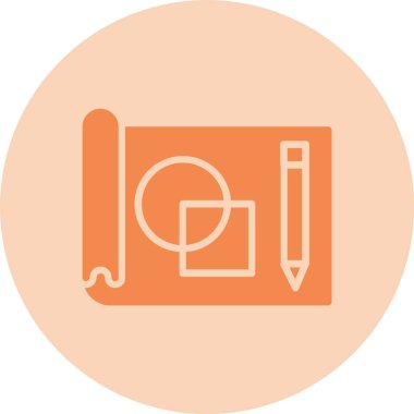 Kabartma Çemberi Gradyan Simgesi Çiziliyor