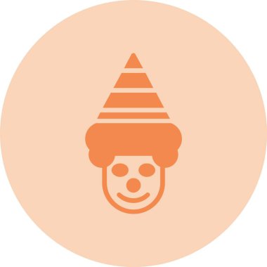 Palyaço Kabartma Çemberi Gradyan Simgesi