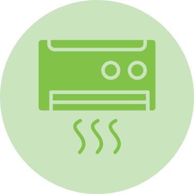 Klima Kabartma Çemberi Gradyan Simgesi