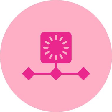 Zaman Çizgisi Kabartma Çemberi Gradyan Simgesi