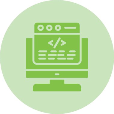 Kodlama Çemberi Gradyan Simgesi