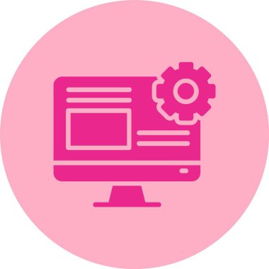 İçerik Yönetimi Kabartma Çemberi Gradyan Simgesi