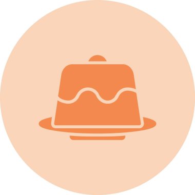 Lav Keki Kabartma Çemberi Gradyan Simgesi