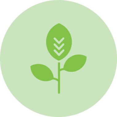 Yaprak Kabartma Çemberi Gradyan Simgesi