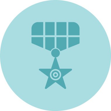 Madalya Kabartma Çemberi Gradyan Simgesi