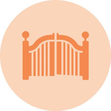 Kapı Kabartma Çemberi Gradyan Simgesi