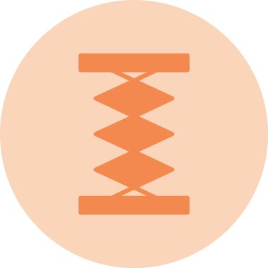 Araba Jack Glyph Çember Gradyan Simgesi