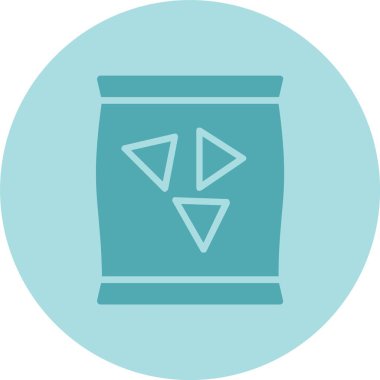 Atıştırmalık Kabartma Çemberi Gradyan Simgesi