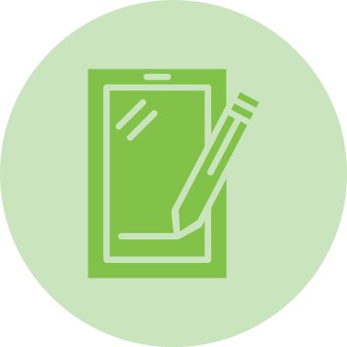 Ipad Kabartma Çemberi Gradyan Simgesi