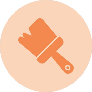 Boya Fırçası Kabartma Çemberi Gradyan Simgesi