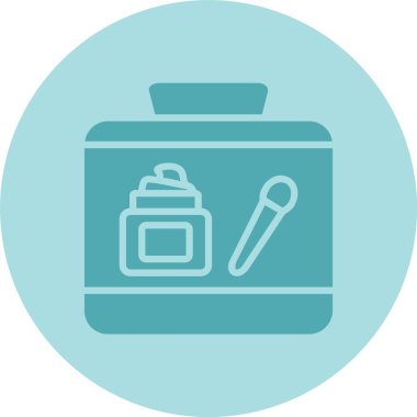 Makyaj Kit Kabartma Çemberi Gradyan Simgesi