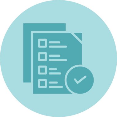 Dosya Denetimi Kabartma Çemberi Gradyan Simgesi