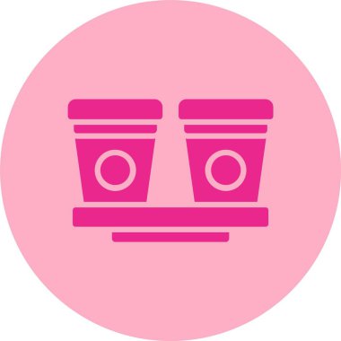 Kupa Kabartma Çemberi Gradyan Simgesi