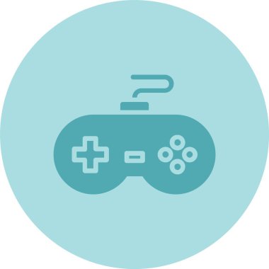 Oyun Denetleyici Kabartma Çemberi Gradyan Simgesi