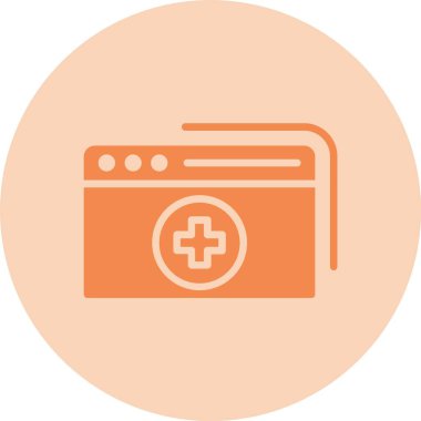 Web Sitesi Kabartma Çemberi Gradyan Simgesi