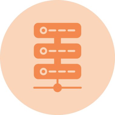 Sunucu Kabartma Çemberi Gradyan Simgesi