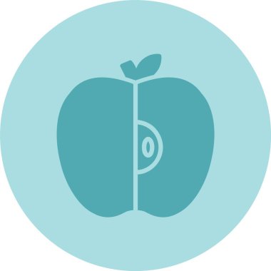 Elma Kabartma Çemberi Gradyan Simgesi