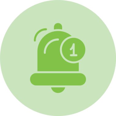 Bildirim Zili Kabartma Çemberi Gradyan Simgesi