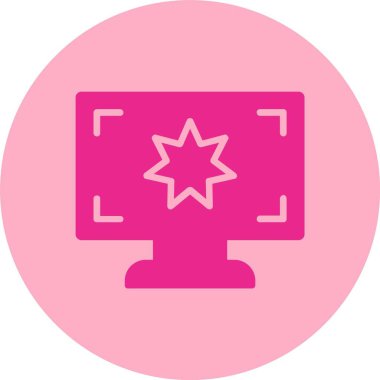 Ekran Kabartma Çemberi Gradyan Simgesi