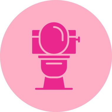 Wc Kabartma Çemberi Gradyan Simgesi