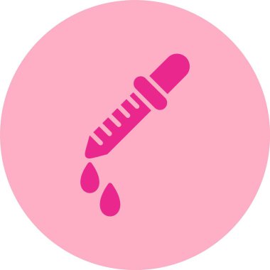 İlaç Düşüren Kabartma Çemberi Gradyan Simgesi