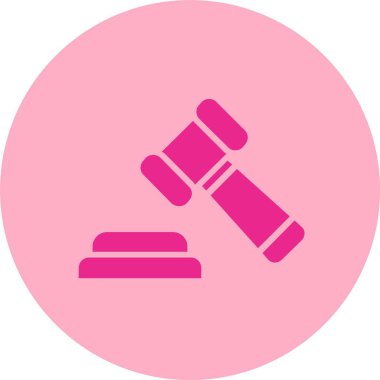 Gavell Kabartma Çemberi Gradyan Simgesi