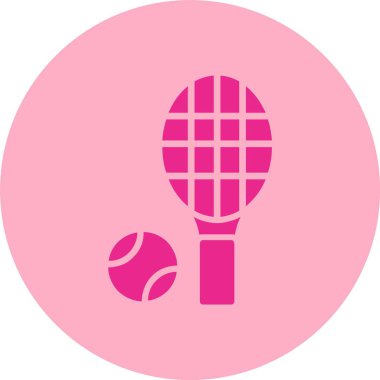 Tenis Kabartma Çemberi Gradyan Simgesi