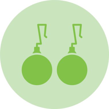 Earings Glyph Çember Gradyan Simgesi