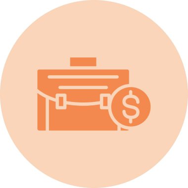 Çanta Kabartma Çemberi Gradyan Simgesi