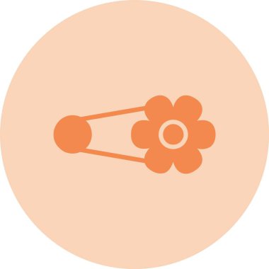 Broş Kabartma Çemberi Gradyan Simgesi