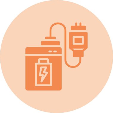 Harici Sabit Sürücü Kabartma Çemberi Gradyan Simgesi