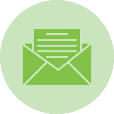 E- posta Kabartma Çemberi Gradyan Simgesi